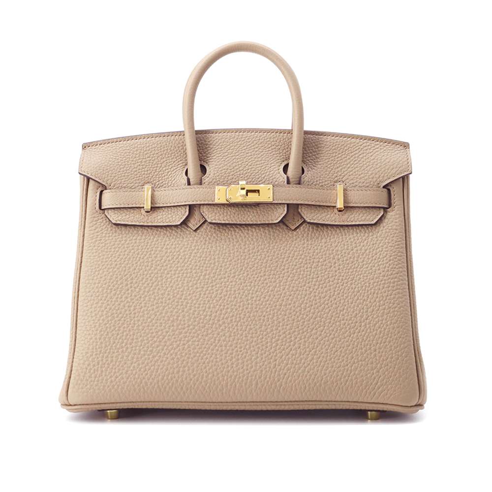 HERMES Birkin Beige Marfa Togo Leather Size 25