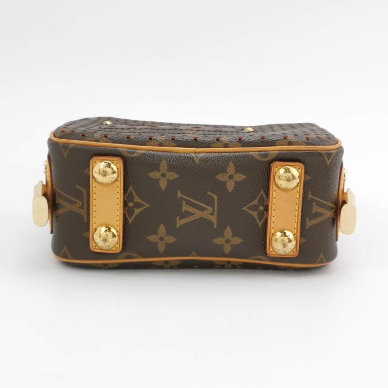 Louis Vuitton Trocadero Monogram Perforation Camera Bag Brown MM95175