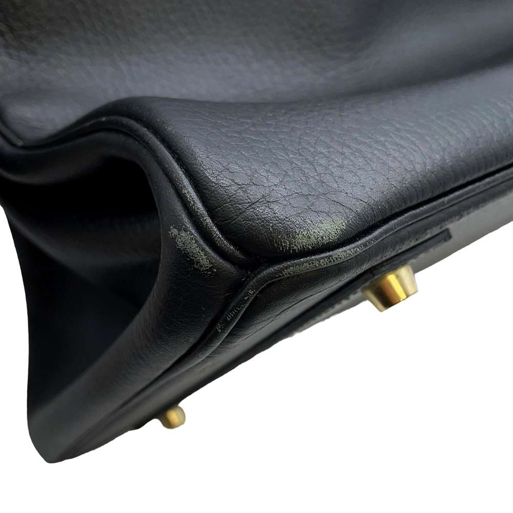 HERMES Birkin Black Ardennes Leather Size 40