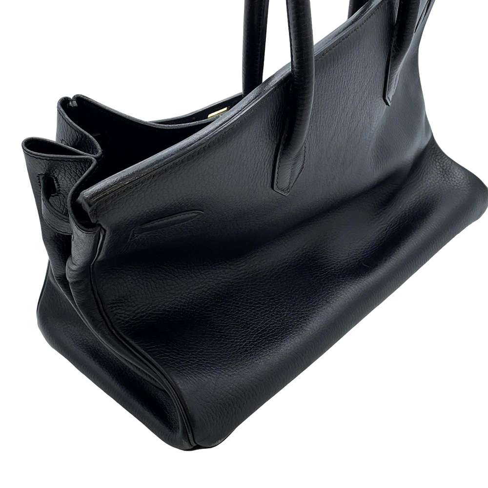 HERMES Birkin Black Ardennes Leather Size 40