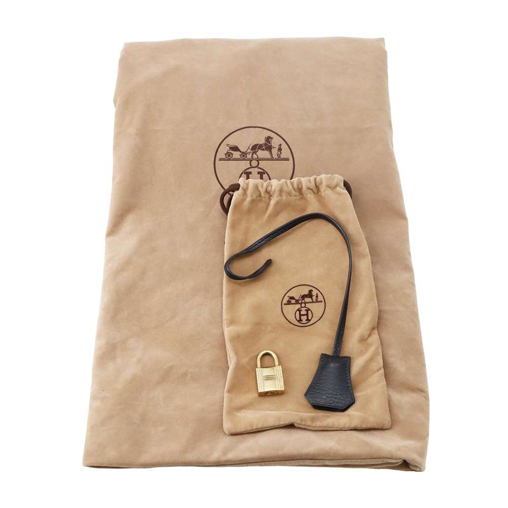 HERMES Birkin Black Ardennes Leather Size 40