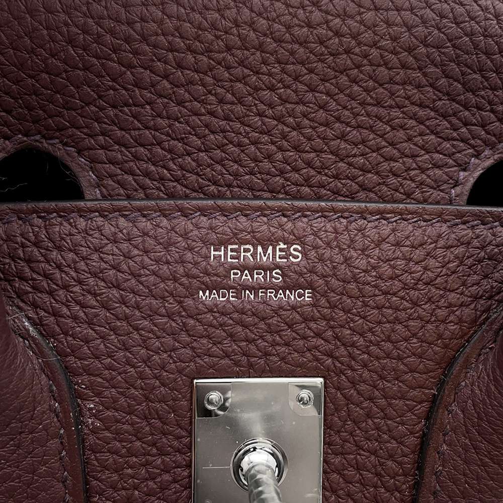HERMES Birkin RougeSellier Togo Leather Size 25