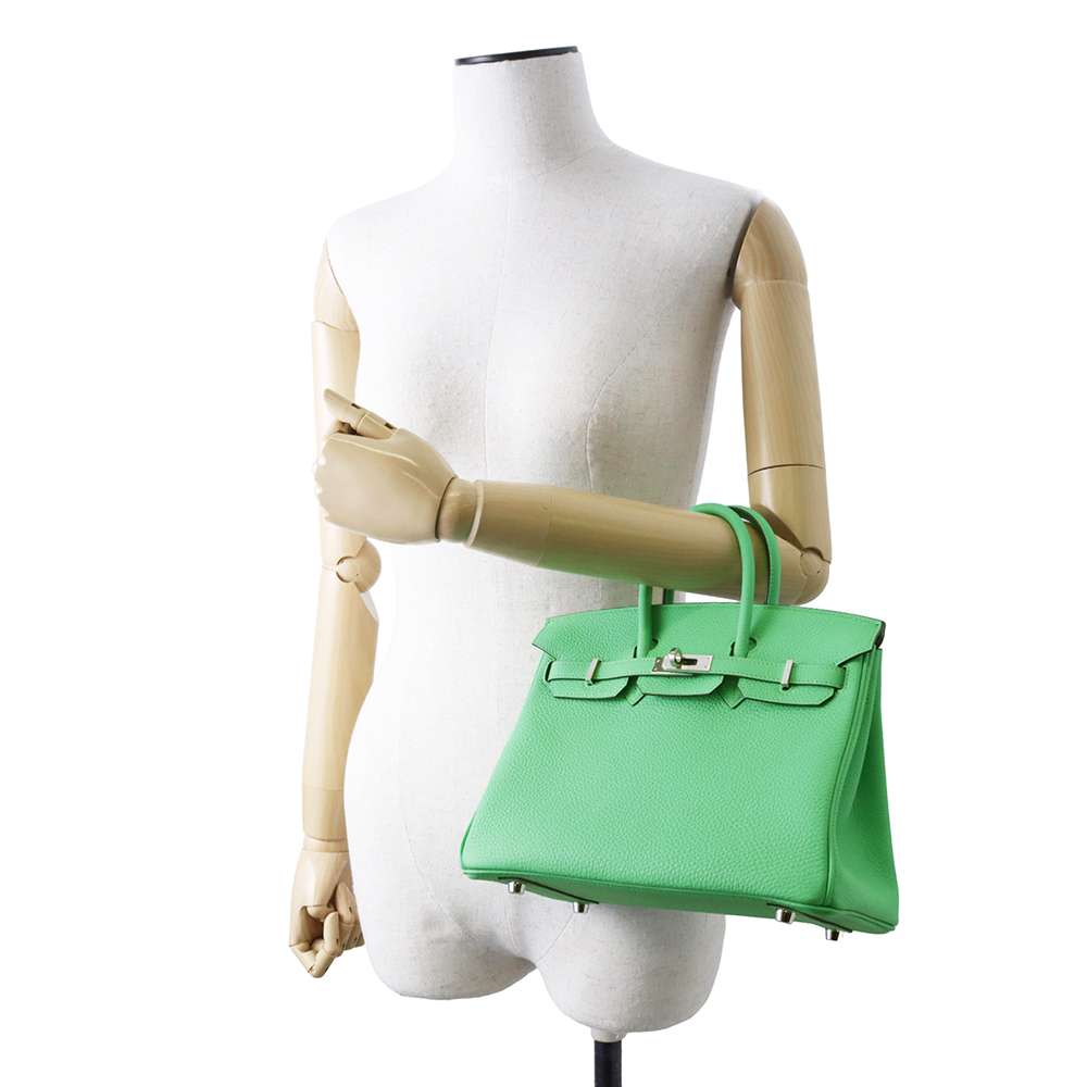 HERMES Birkin VertComic Togo Leather Size 25