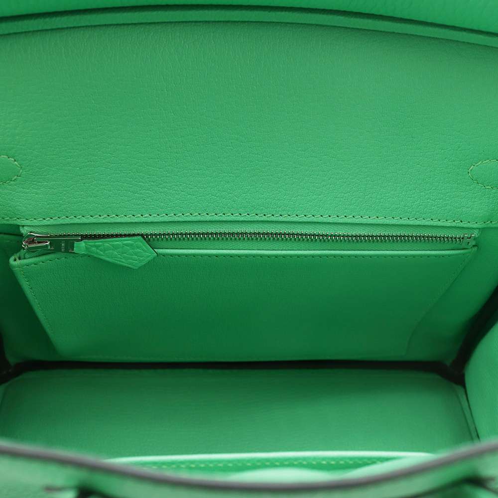 HERMES Birkin VertComic Togo Leather Size 25