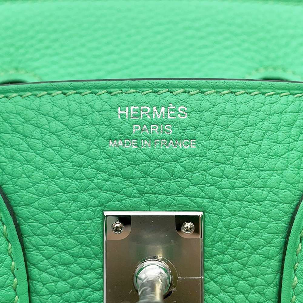 HERMES Birkin VertComic Togo Leather Size 25