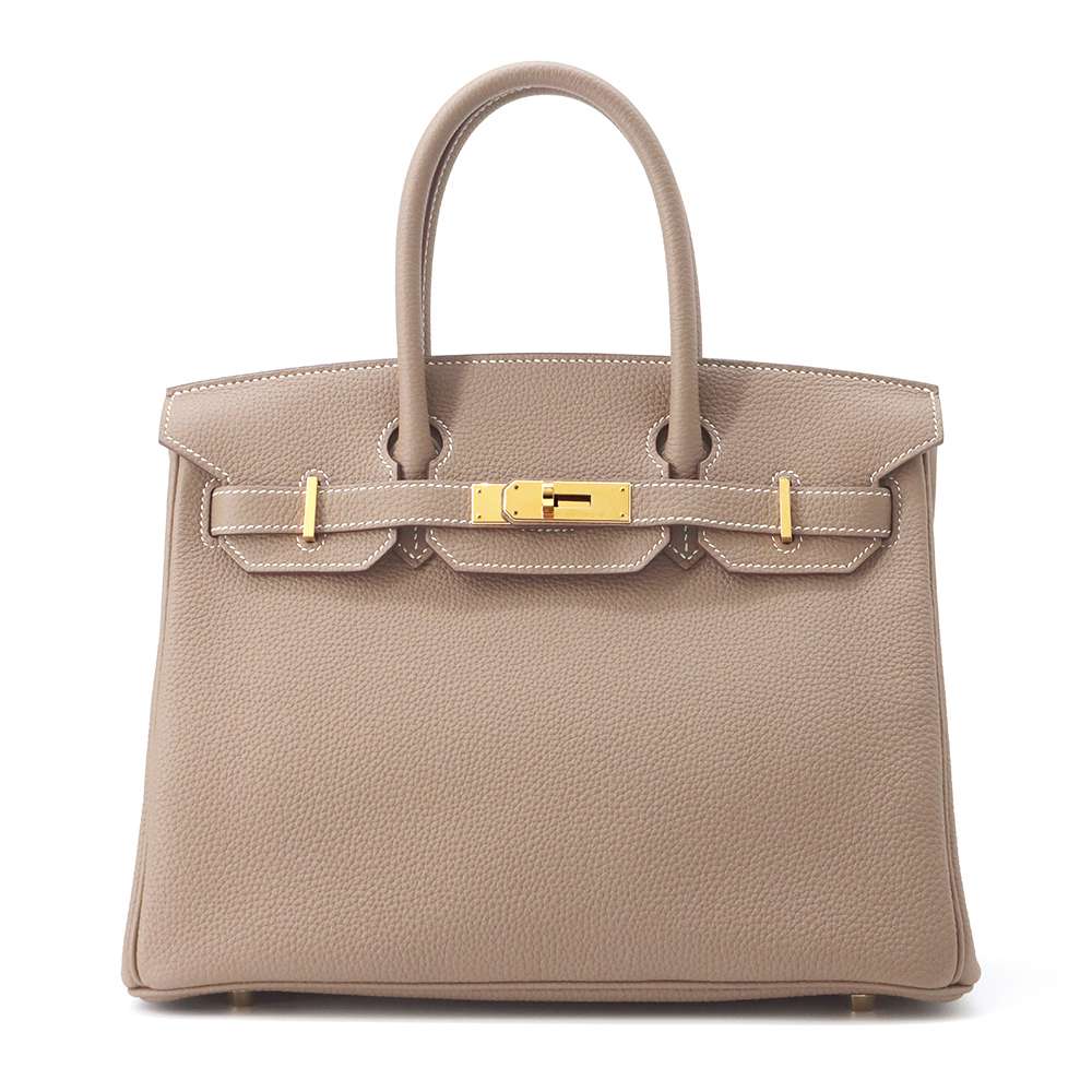 HERMES Birkin Etoupe Togo Leather Size 30