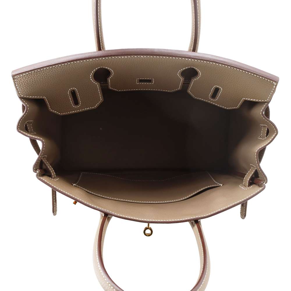 HERMES Birkin Etoupe Togo Leather Size 30