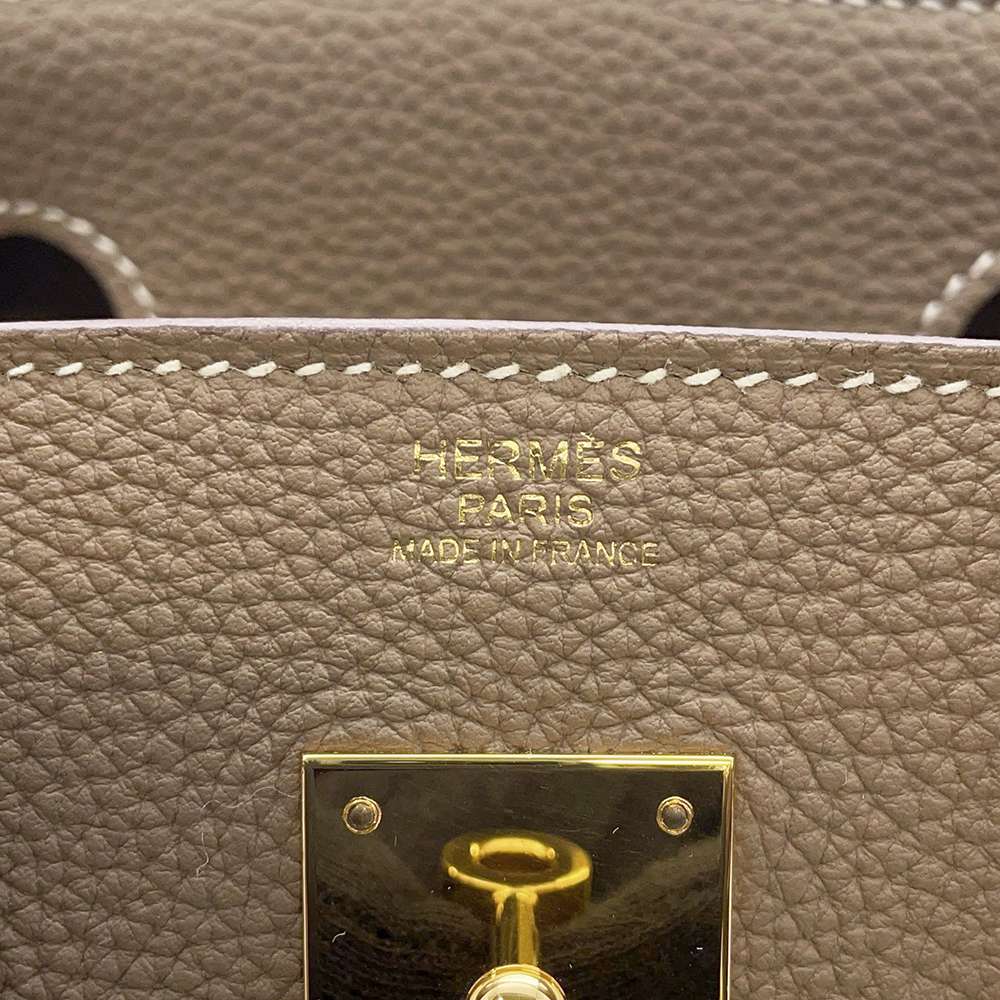 HERMES Birkin Etoupe Togo Leather Size 30