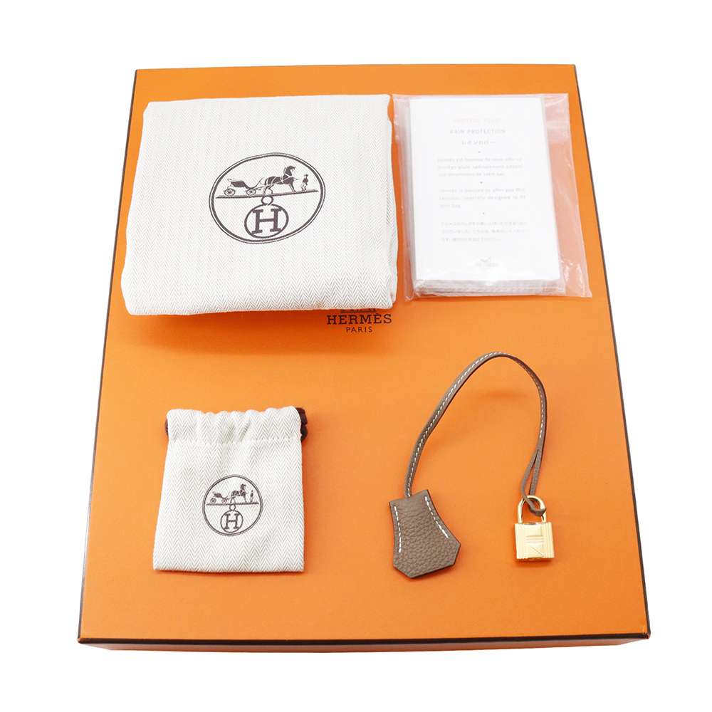 HERMES Birkin Etoupe Togo Leather Size 30