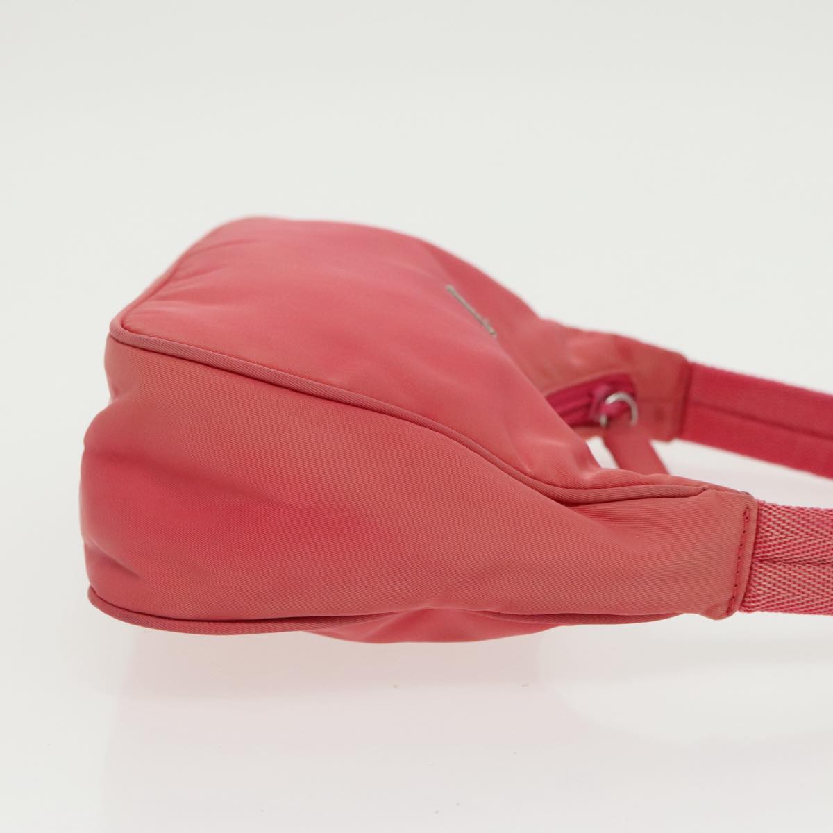 PRADA Accessory Pouch Nylon Pink Silver 97444