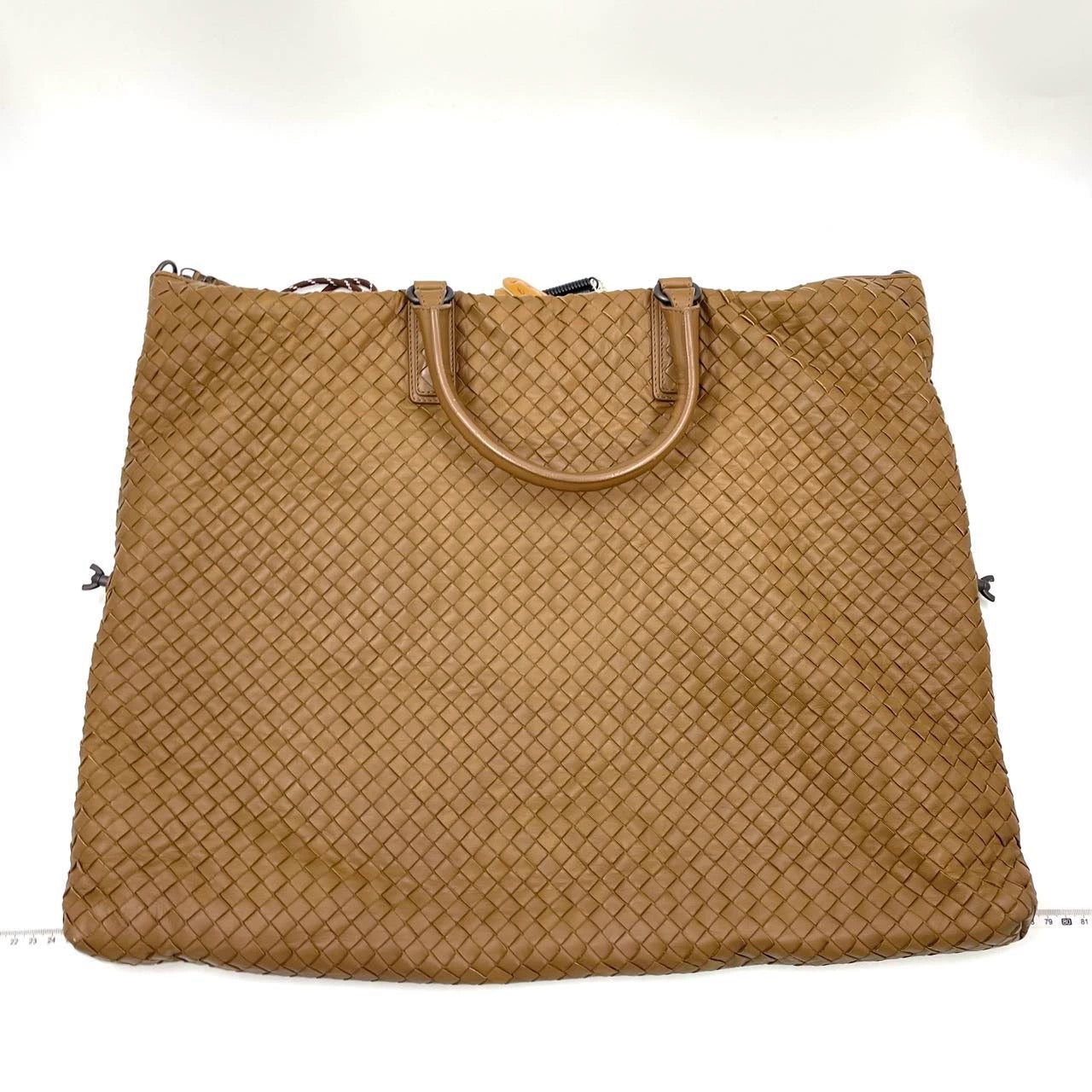 Bottega Veneta Maxi Convertible Tote Bag Hobo Chocolate Brown Leather Two-way Carry 50cm