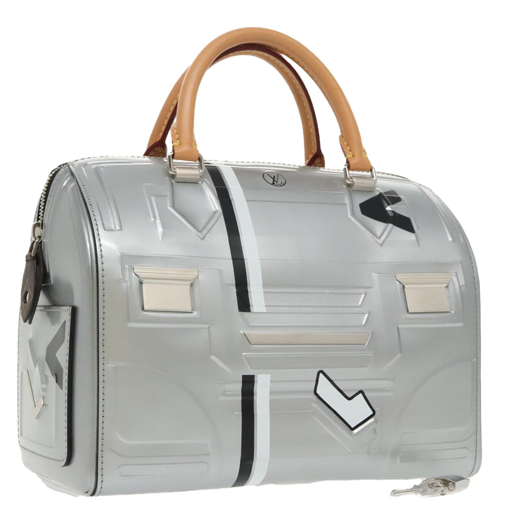 LOUIS VUITTON Epi Space Embossed Speedy 25 Hand Bag Silver M54941 98490SAM
