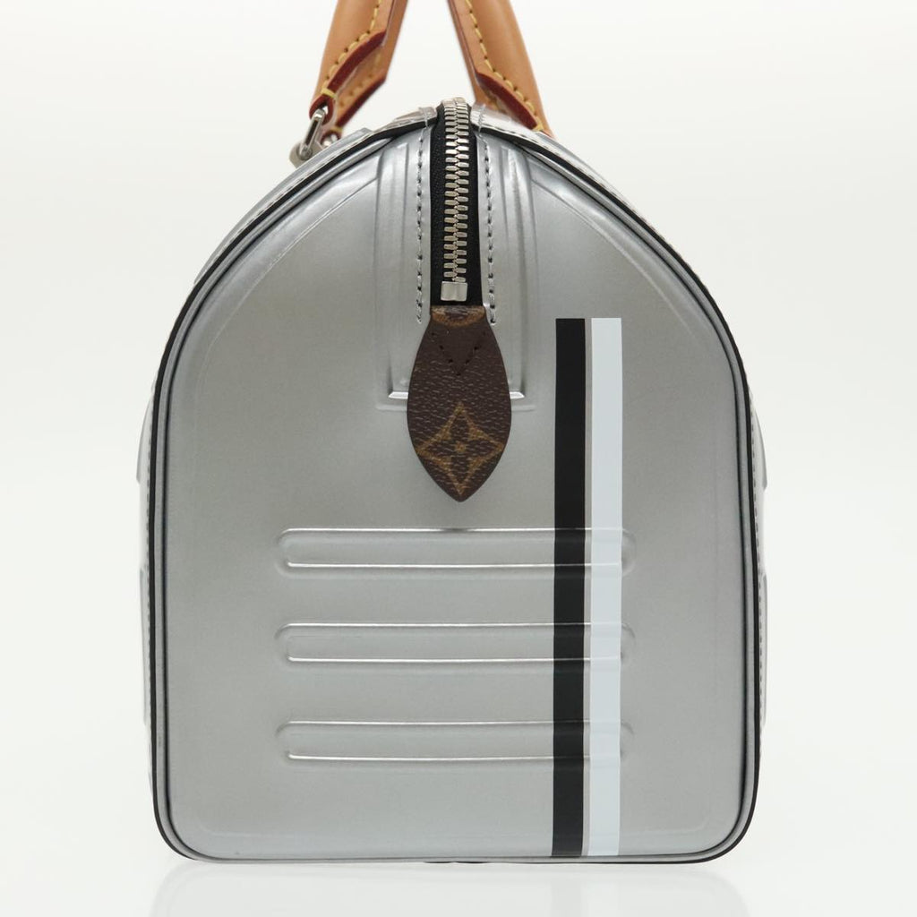 LOUIS VUITTON Epi Space Embossed Speedy 25 Hand Bag Silver M54941 98490SAM