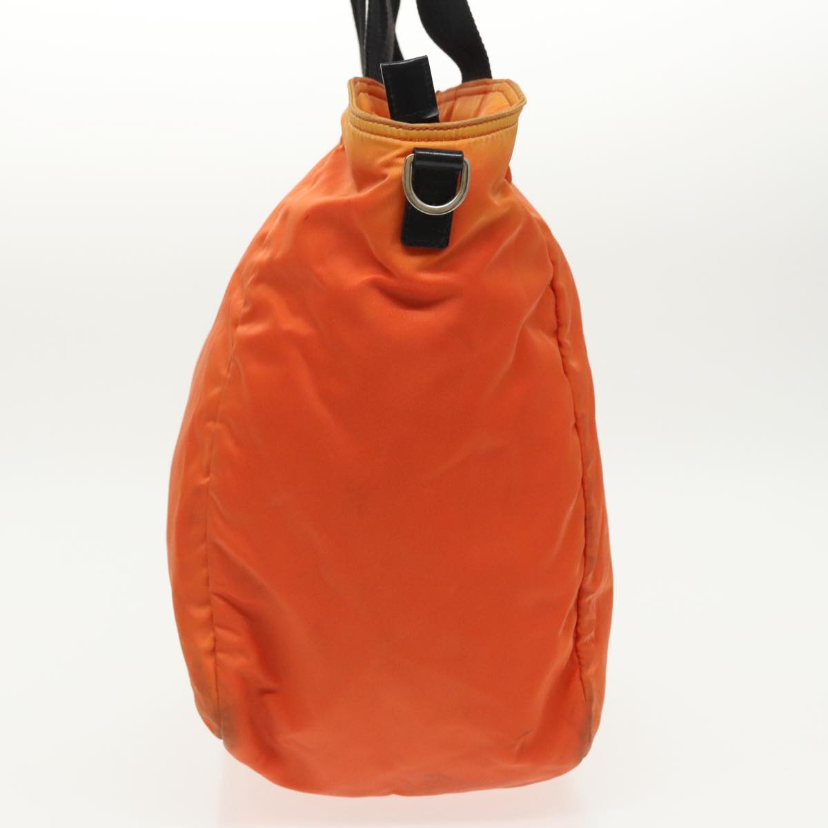 PRADA Tote Bag Nylon 2way Orange Silver 98724