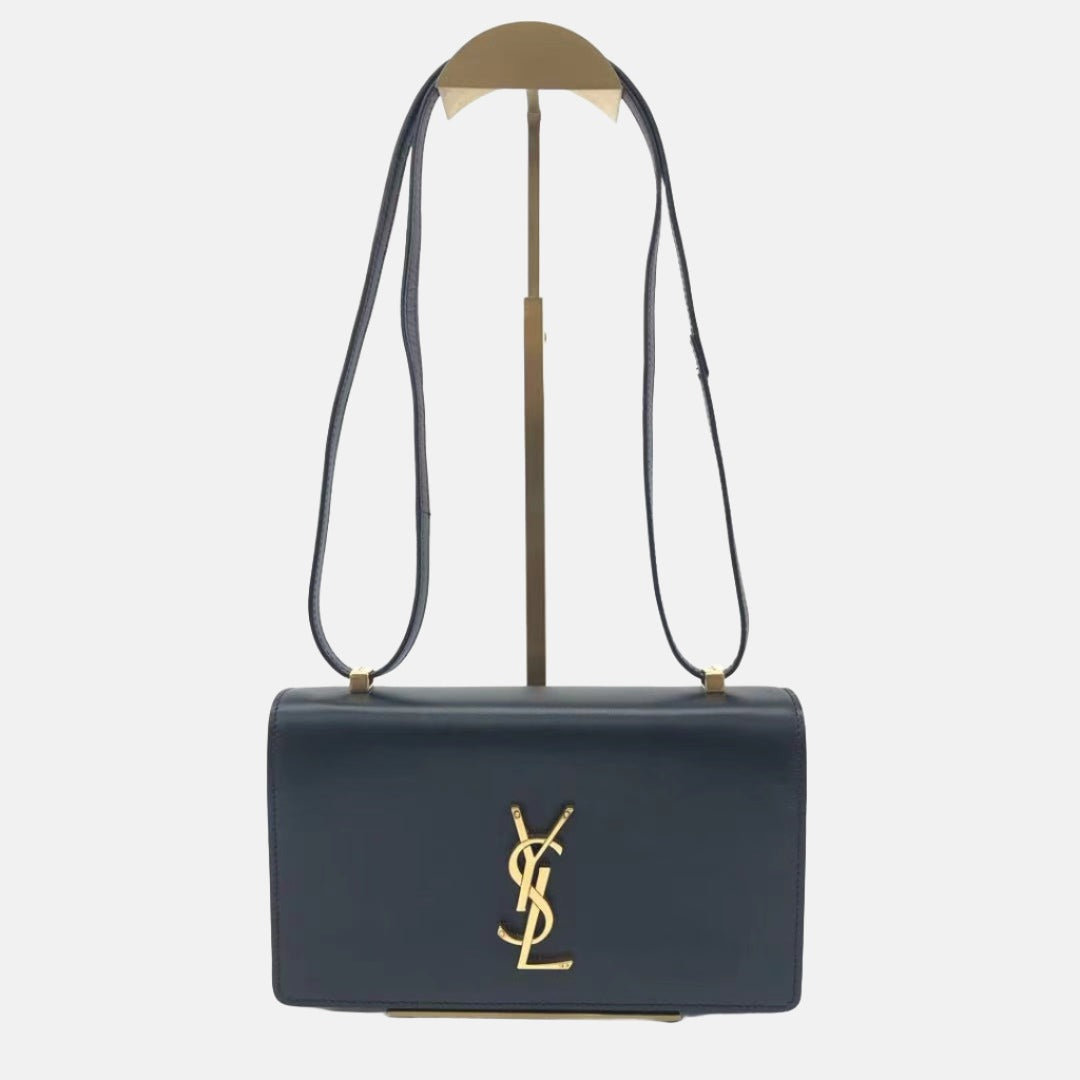 Yves Saint Laurent YSL Calfskin Small Dylan Shoulder Bag Black