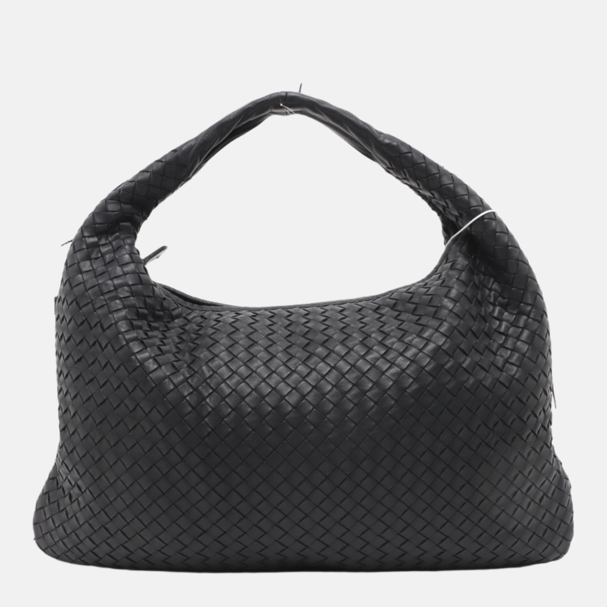 Bottega Veneta Intrecciato Hobo Bag Medium Black Lambskin leather 48cm