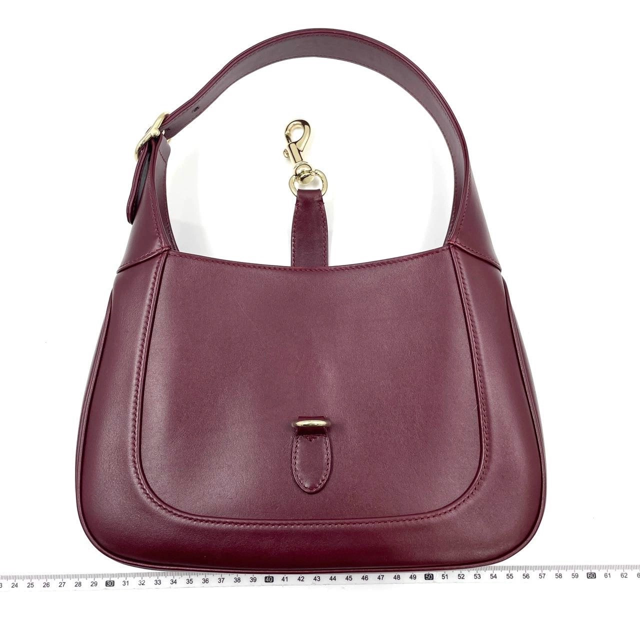 Gucci Jackie 1961 Small Ancora Red Burgundy Leather Shoulder Bag S24