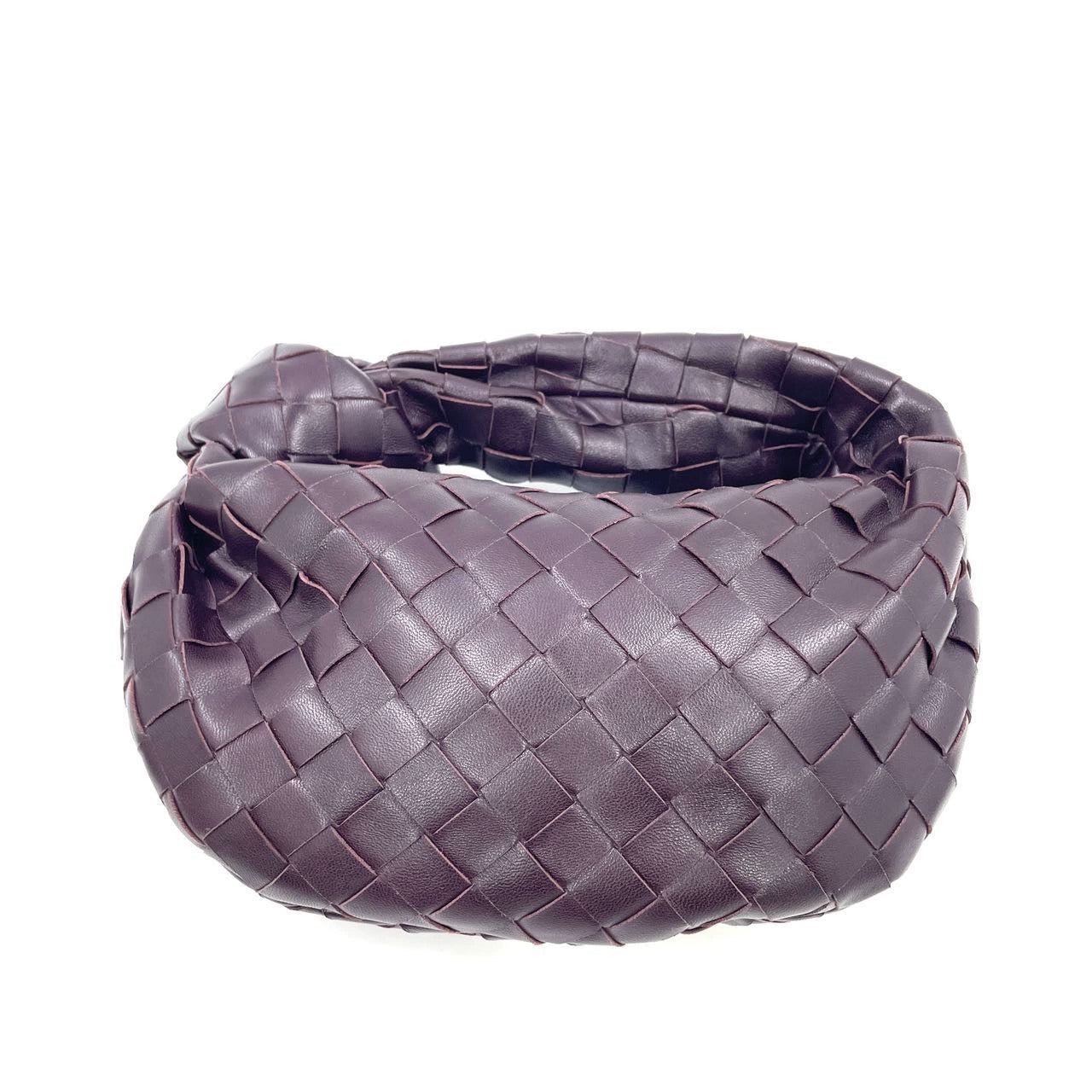 Bottega Veneta Jodie Mini Dark Burgundy Wine Leather