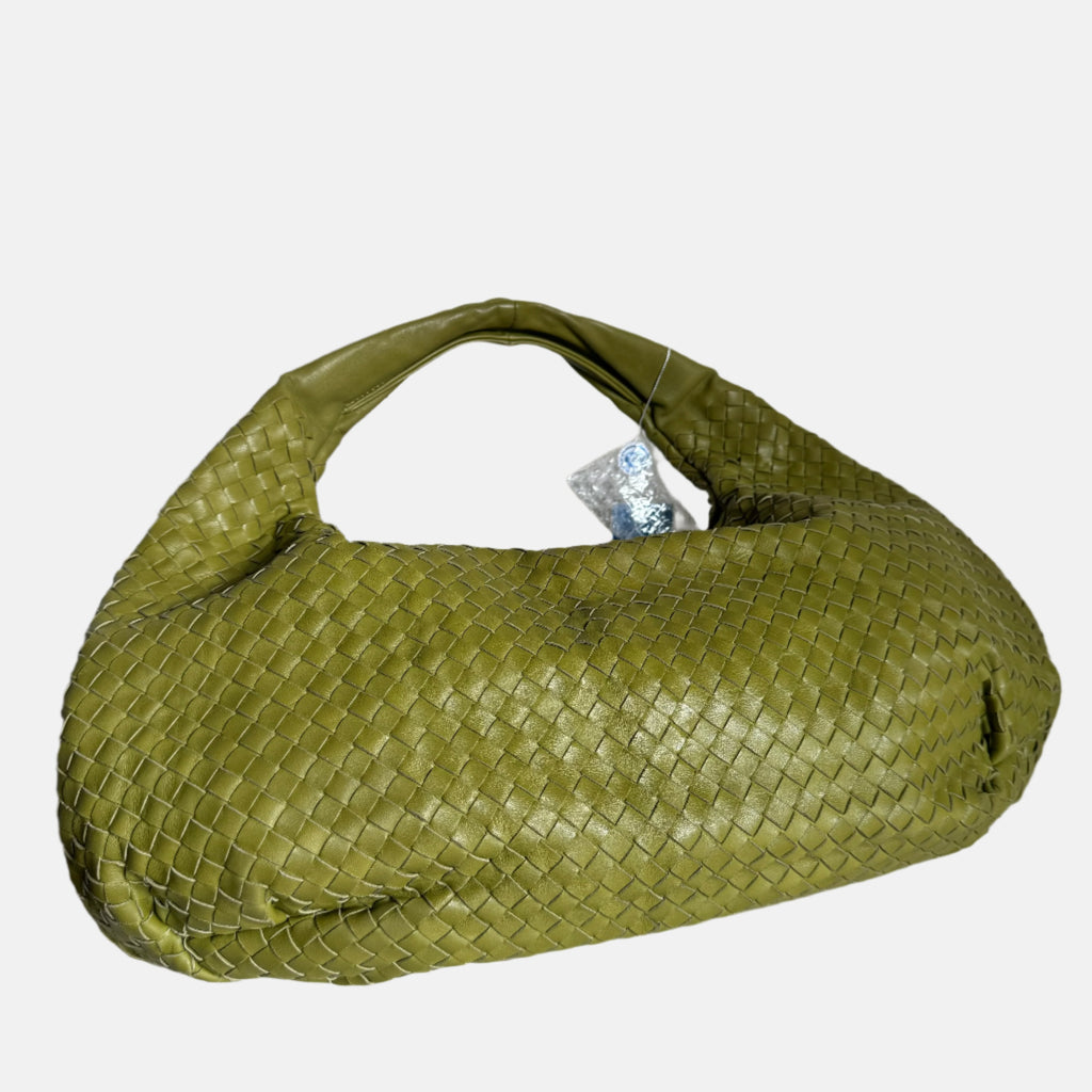 Bottega Veneta Belly Hobo Intrecciato Avocado Green Nappa Leather Large 50cm