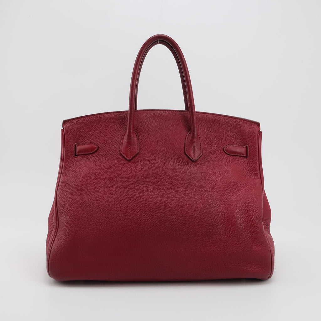 Hermes Birkin 35 B5 Rubis Togo Calfskin Leather Silver-tone Palladium Hardware 2010