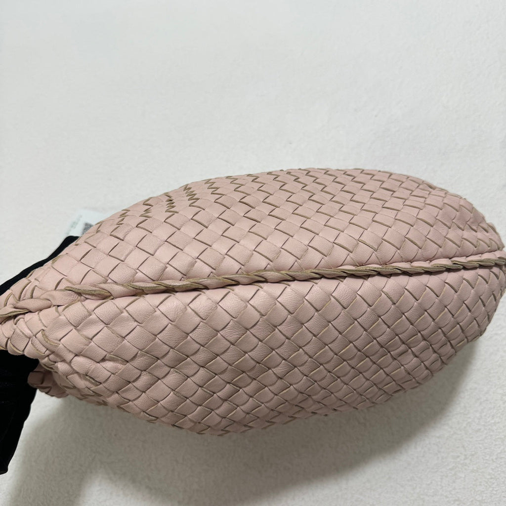 Bottega Veneta Belly Hobo Intrecciato Light Cherry Blossom Pink Nappa Leather Medium 40cm