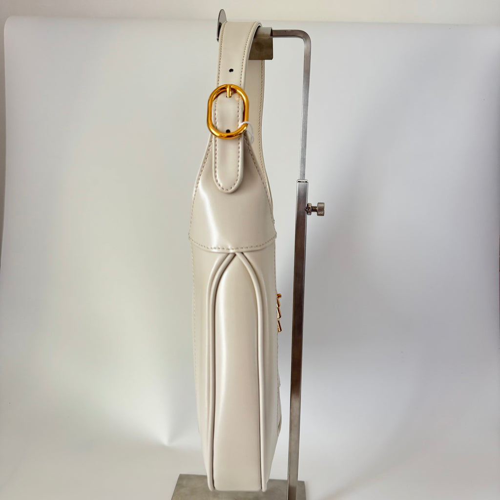 Gucci Jackie 1961 Small Leather Bag White with Strap