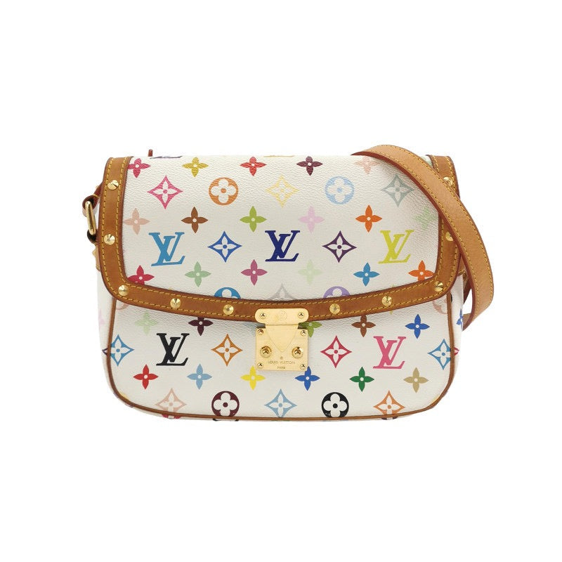 Louis Vuitton x Takashi Murakami Sologne Messenger Crossbody Bag White Multicolor