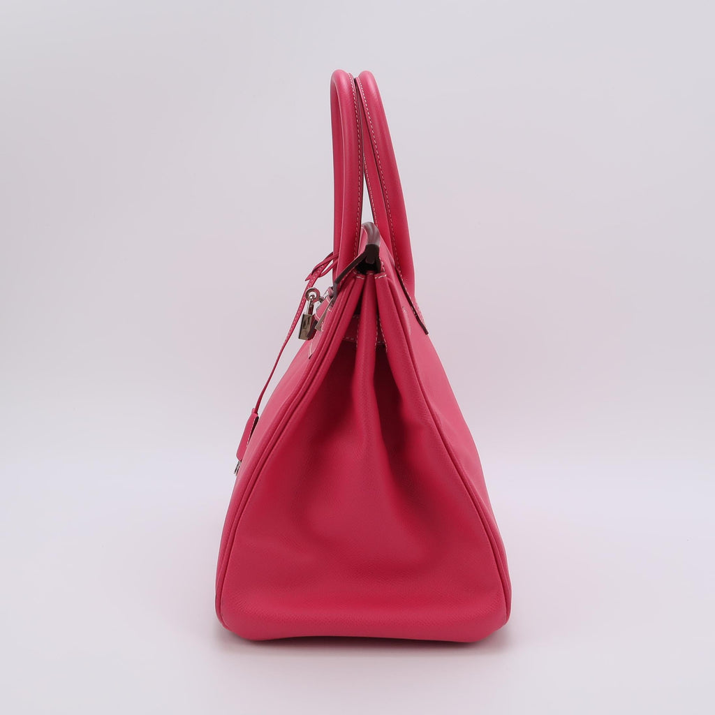 Hermes Birkin 35 Epsom E5 Rose Tyrien Pink Palladium Hardware 2013