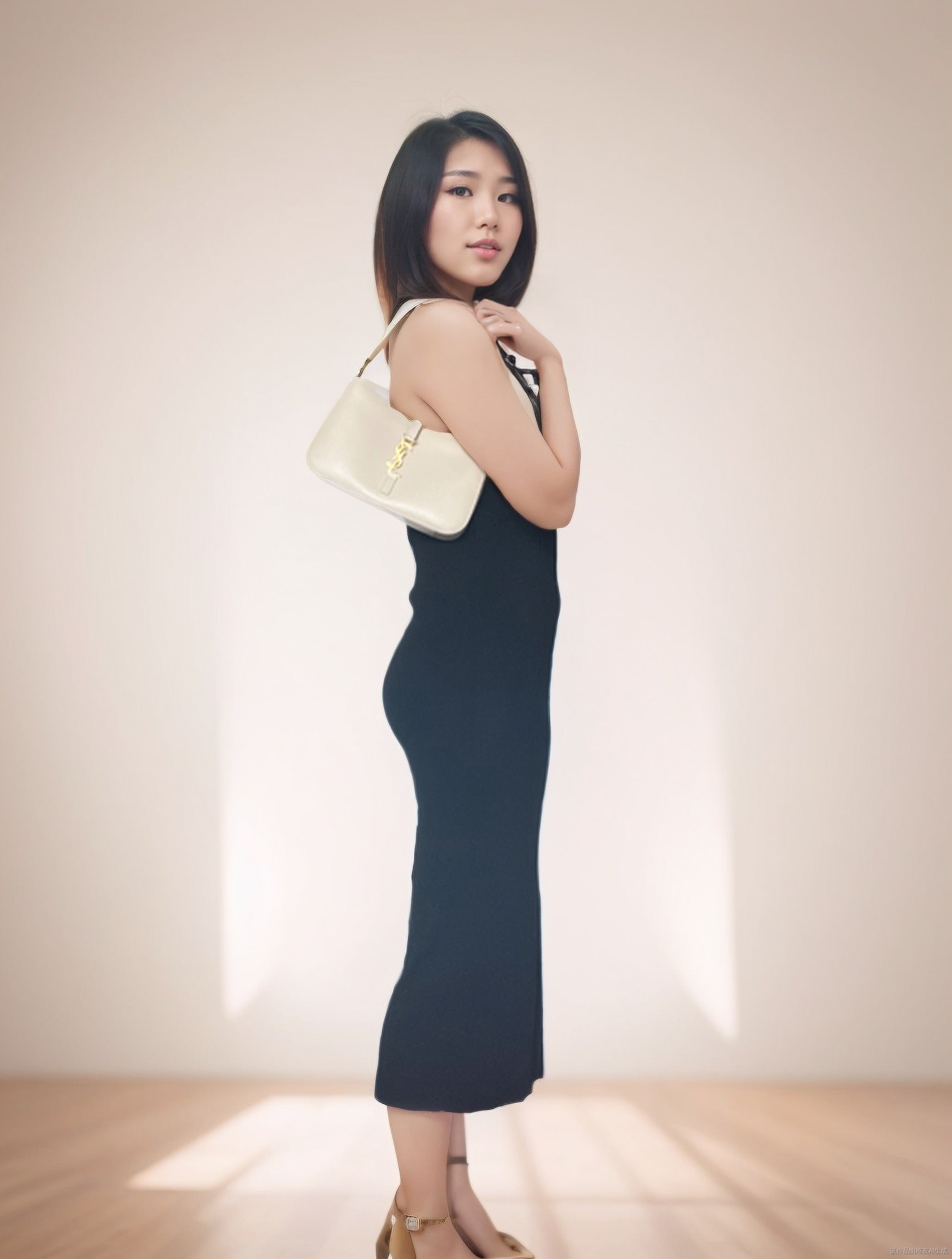 Hobo bag by Yves Saint Laurent Le 5 à 7 Cream White Leather Standard Size