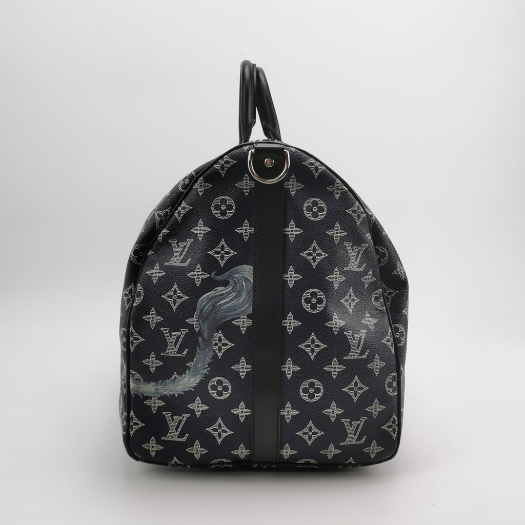 Louis Vuitton x Chapman Brothers Keepall 55 Bandouliere Lion Navy