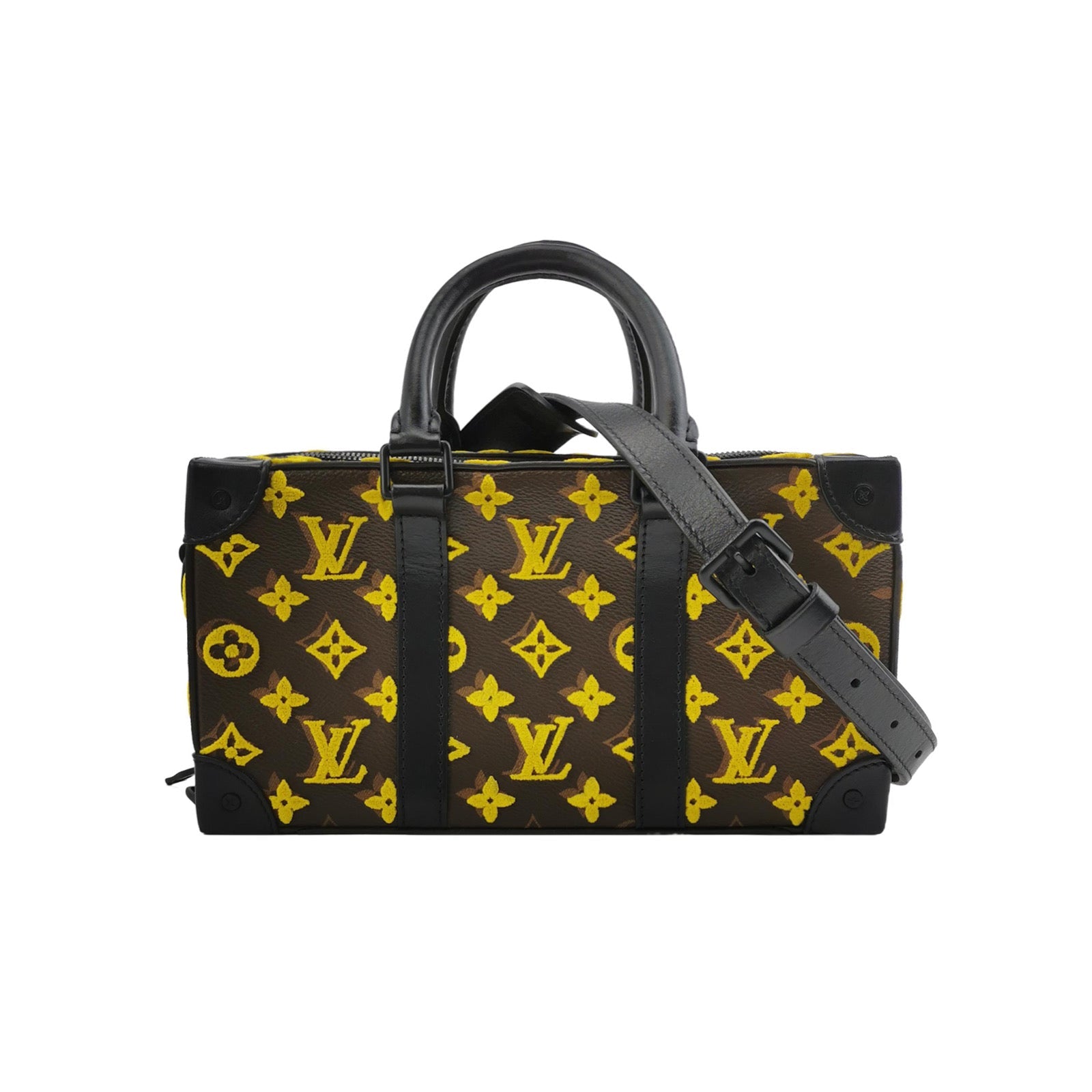 Louis Vuitton Soft Trunk Speedy Monogram Tuffetage Yellow