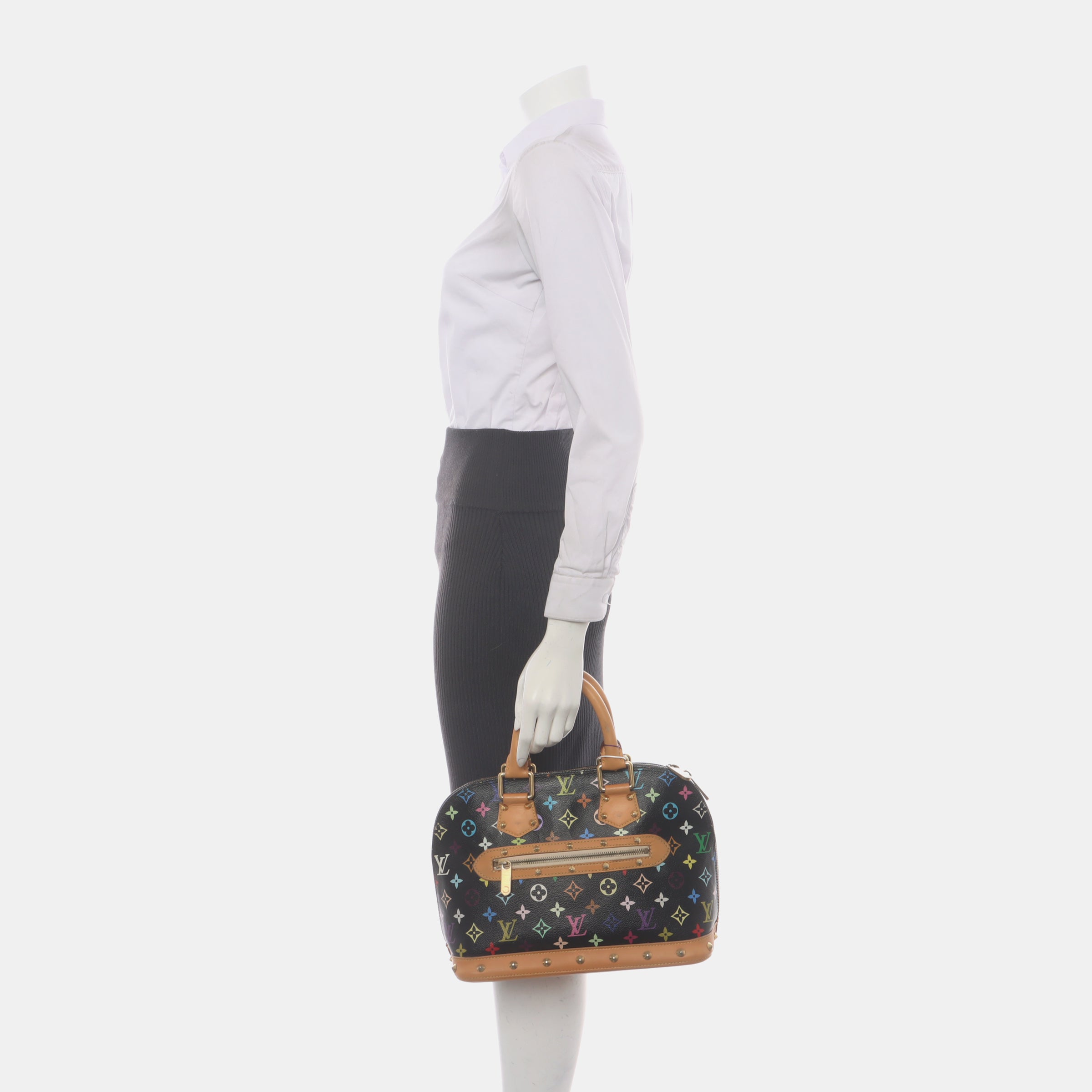 Louis Vuitton x Takashi Murakami Alma Small Black Multicolor
