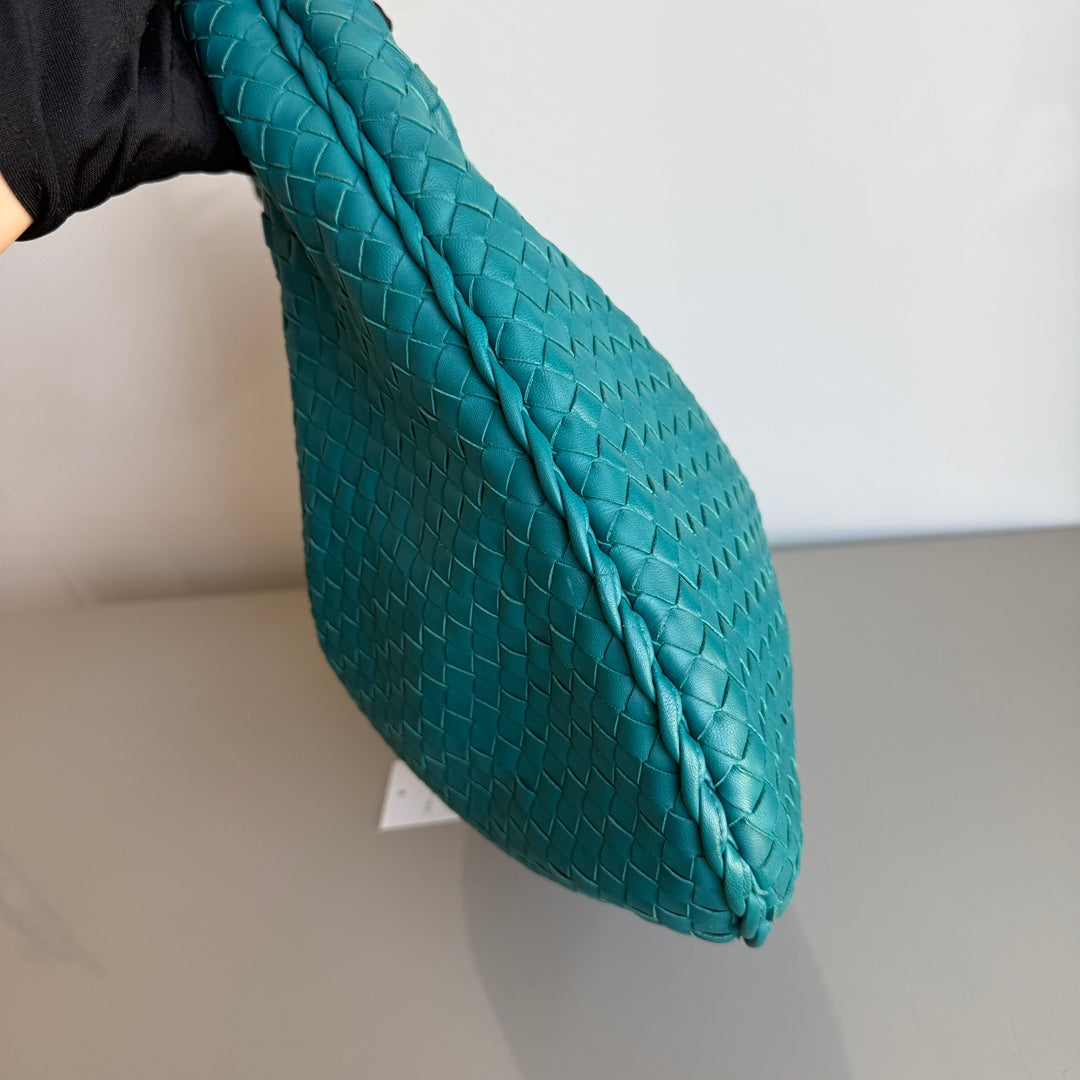 Bottega Veneta Hobo Bag Lambskin leather Green 47cm