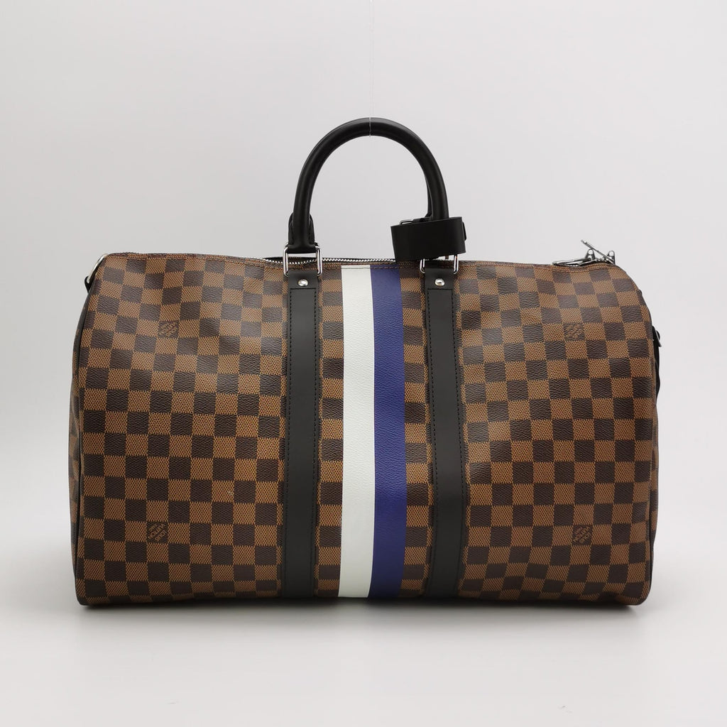 Louis Vuitton Savannah Keepall 45 Bandouliere Giraffe on Brown Damier Canvas