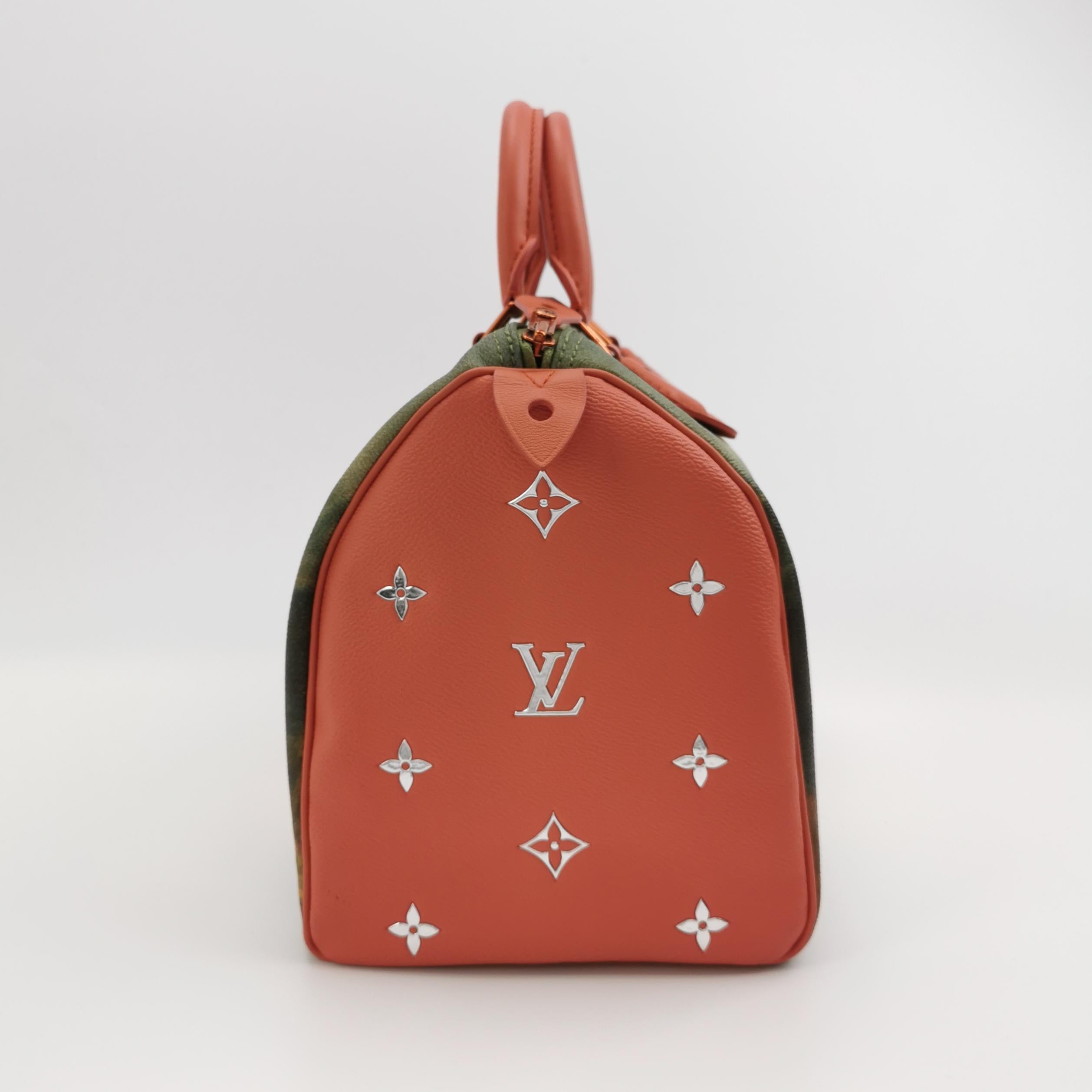 Louis Vuitton x Jeff Koons Speedy 30 Monalisa Top Handle Bag