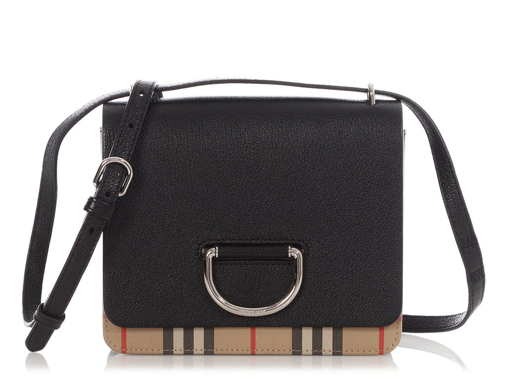 Burberry Medium Black D-Ring Crossbody Bag