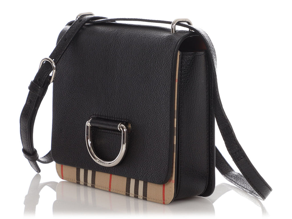 Burberry Medium Black D-Ring Crossbody Bag