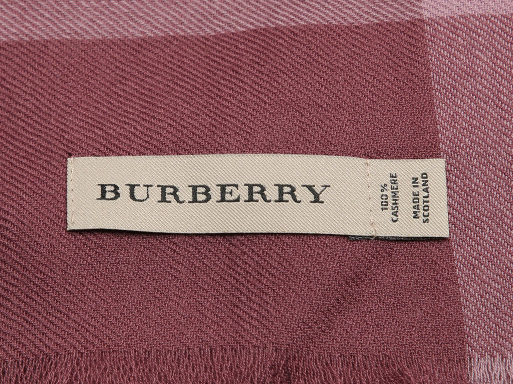 Burberry Dusky Heather Cashmere Shawl