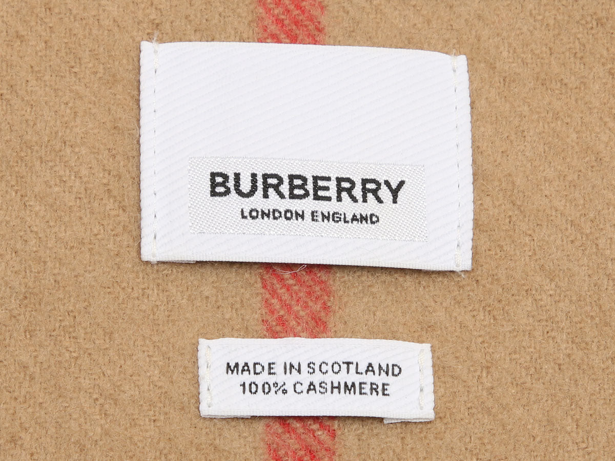 Burberry Giant Check Cashmere Scarf