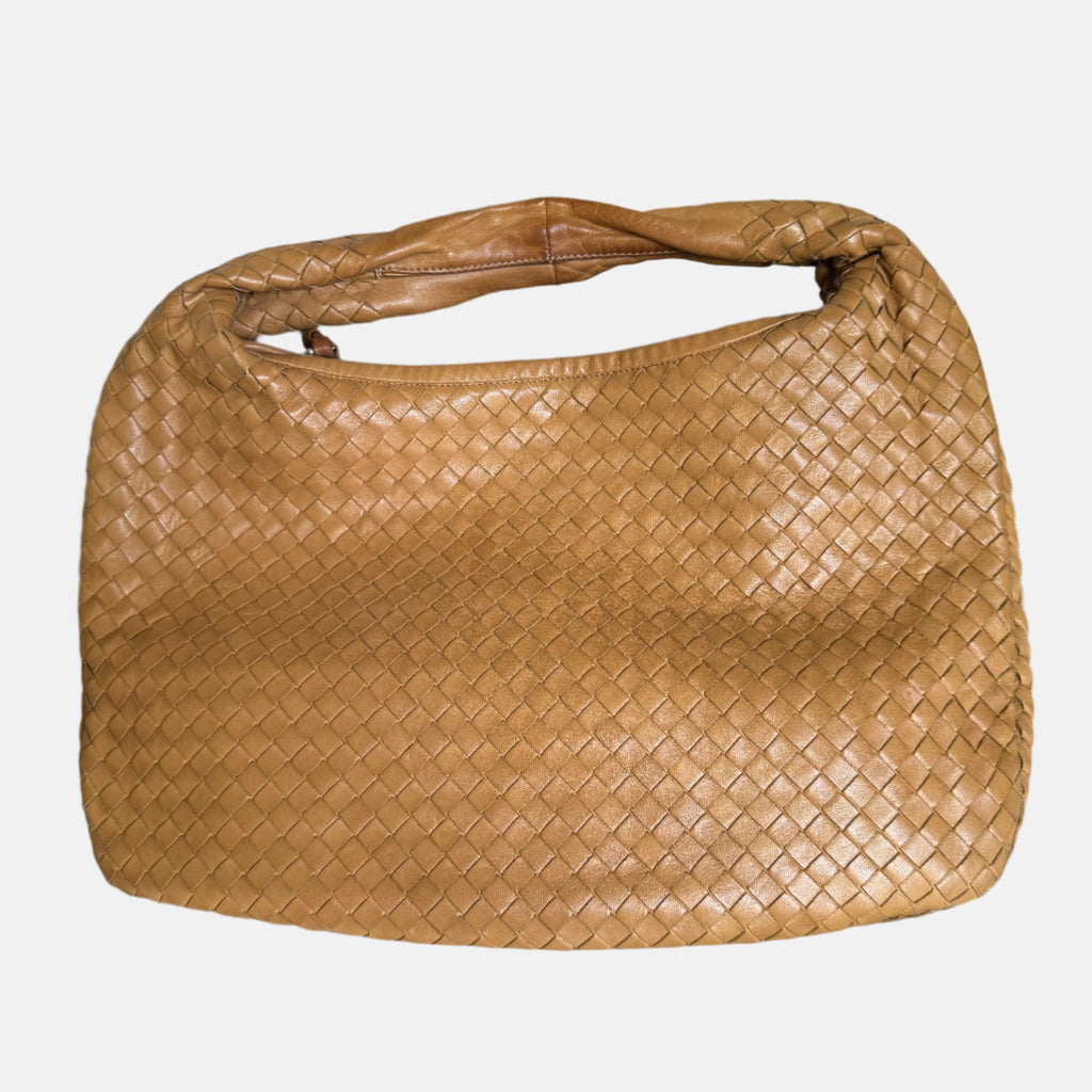 Bottega Veneta Veneta Hobo Camel Lambskin Leather 40cm