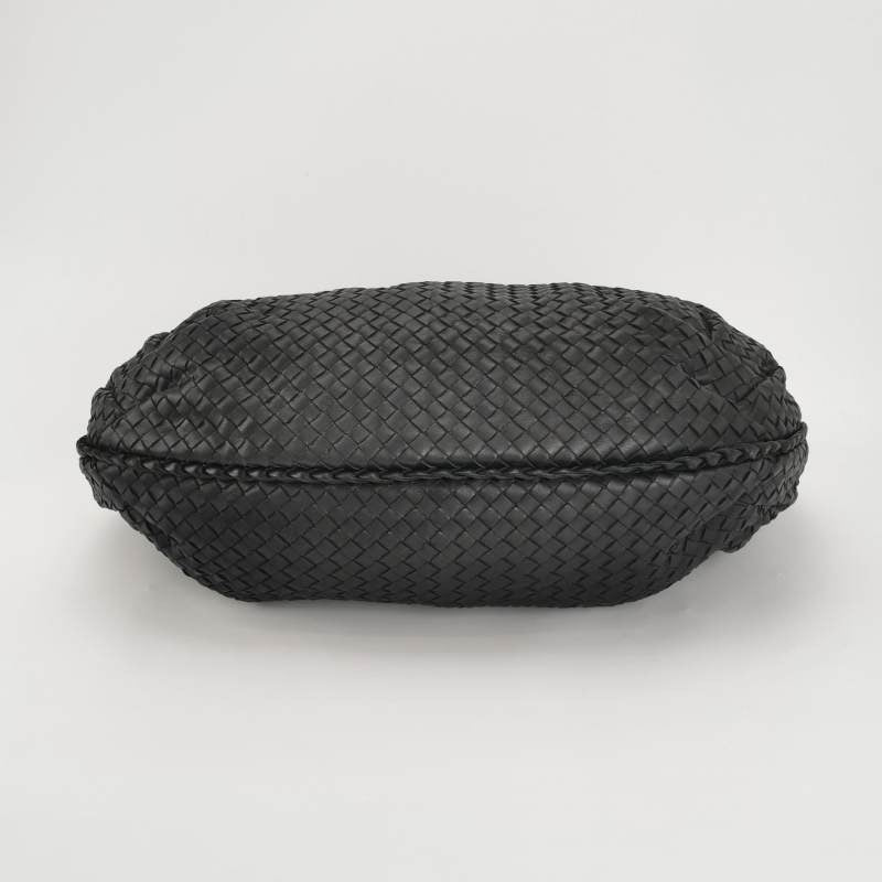 Bottega Veneta Belly Hobo Intrecciato Leather Black Large 55cm