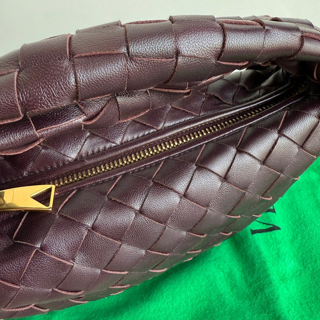 Bottega Veneta Jodie Mini Dark Burgundy Wine Leather