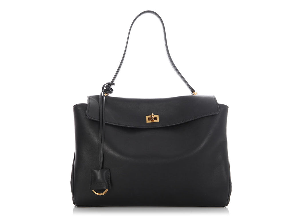 Balenciaga Medium Black Calfskin Rodeo
