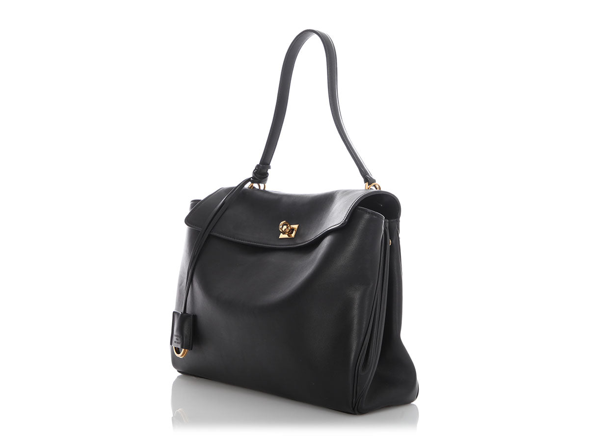 Balenciaga Medium Black Calfskin Rodeo