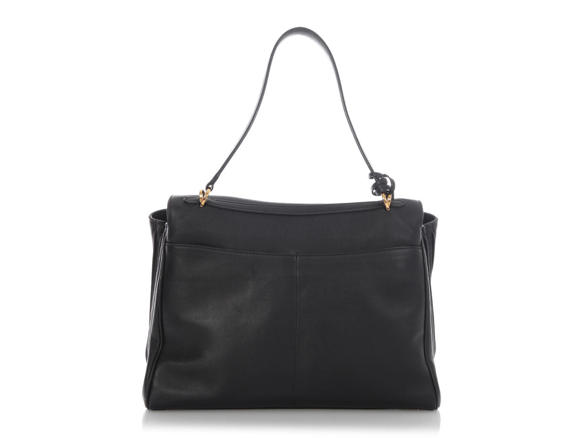 Balenciaga Medium Black Calfskin Rodeo