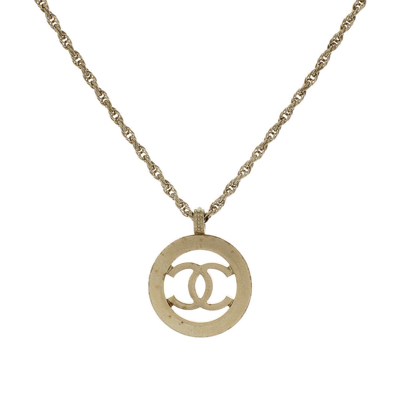 Chanel Pearl CC Pendant    Necklace