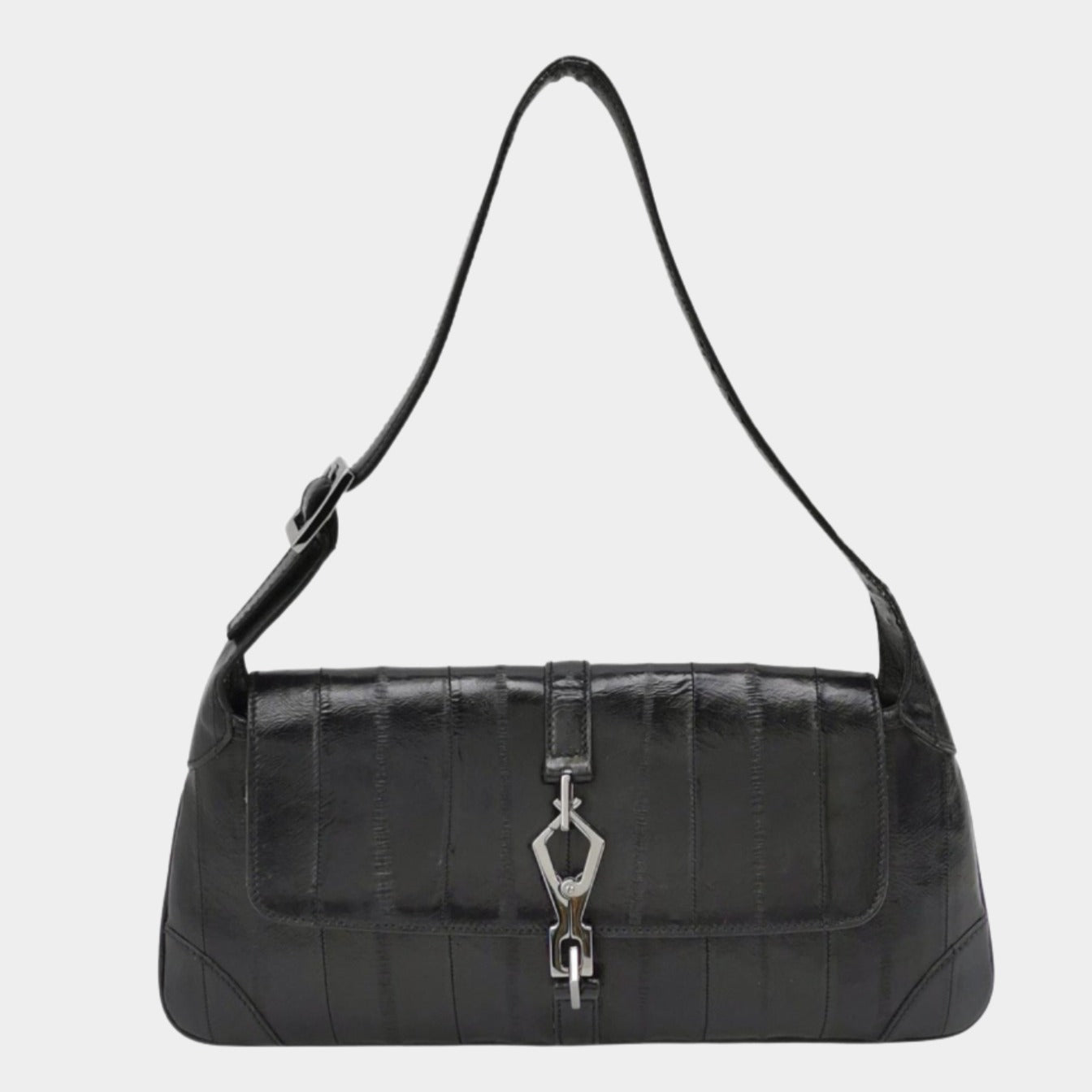Gucci Jackie 1961 East West Small Leather Shoulder Bag Black