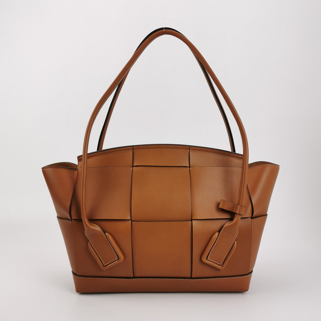 Bottega Veneta Arco Tote Bag Medium Tan Brown Leather 33