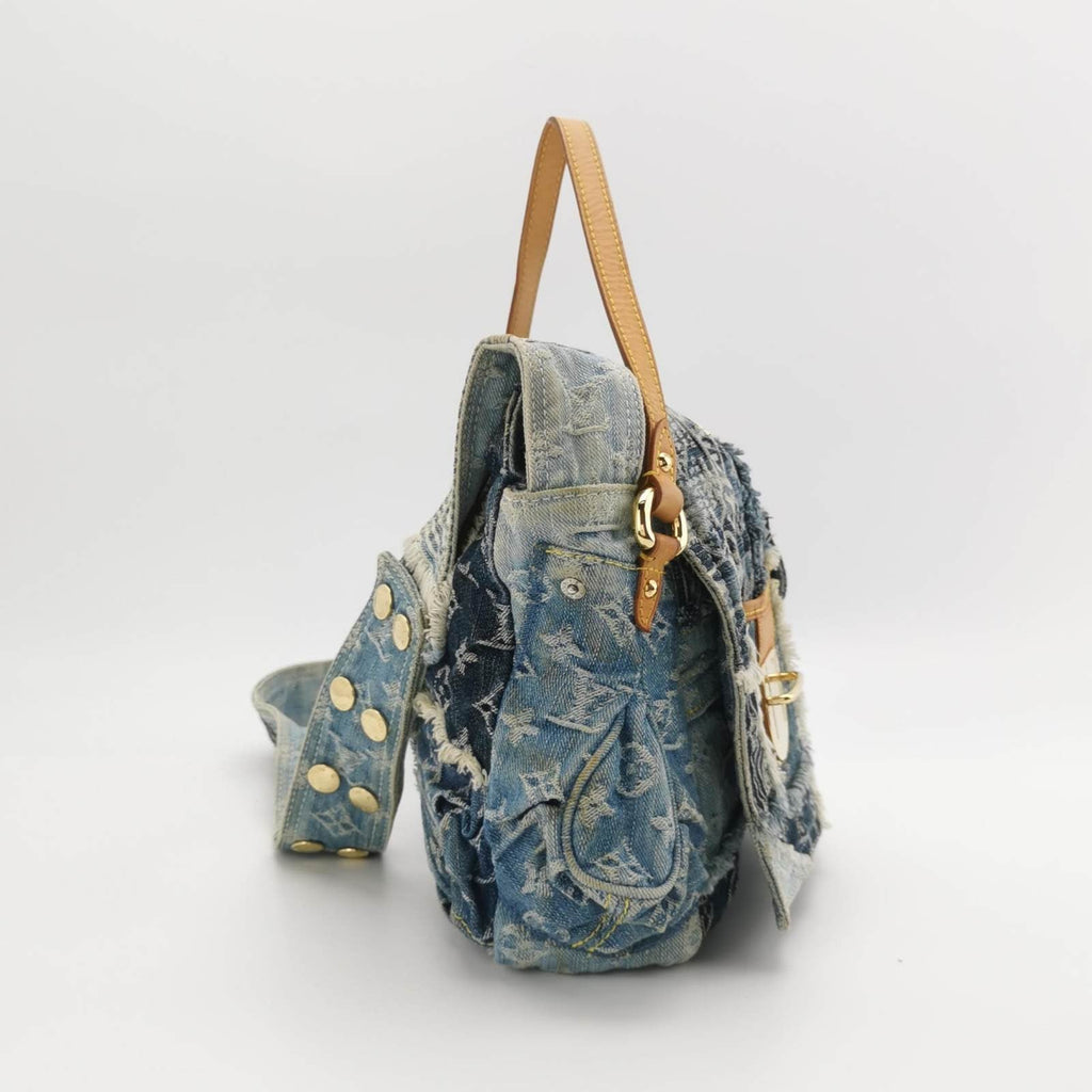 Louis Vuitton Postie Patchwork Monogram Denim Blue Messenger Bag