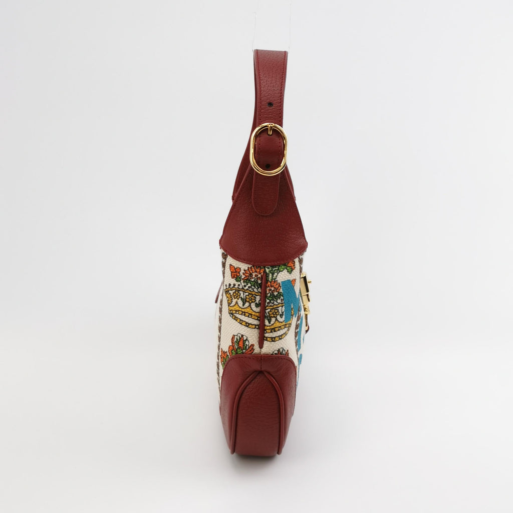 Gucci Jackie 1961 Centennial 100 Year Special Edition Burgundy Leather with Canvas